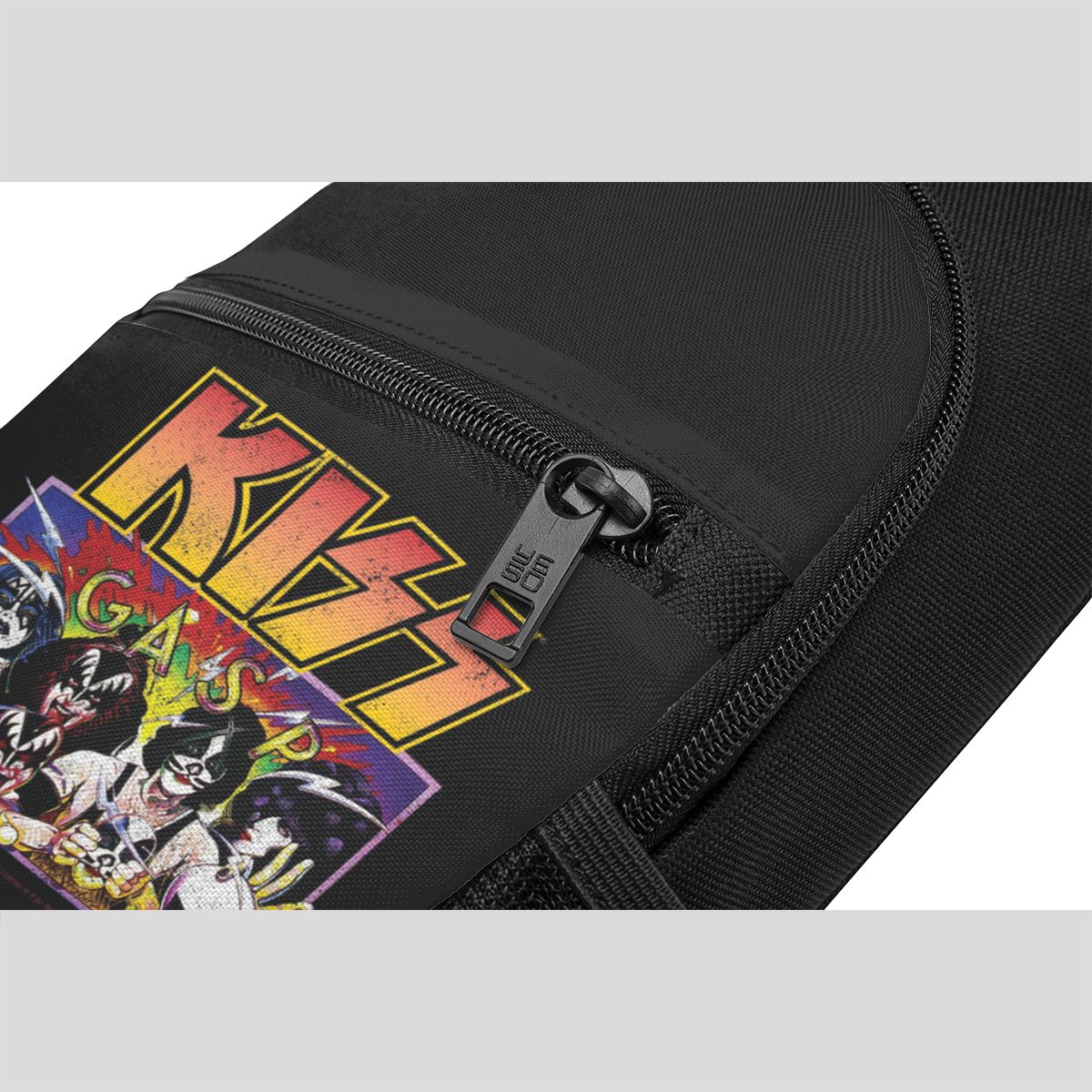 Rock Roll Band Kiss Cat - Bols - Sling Backpack Shoulder reseña y precio