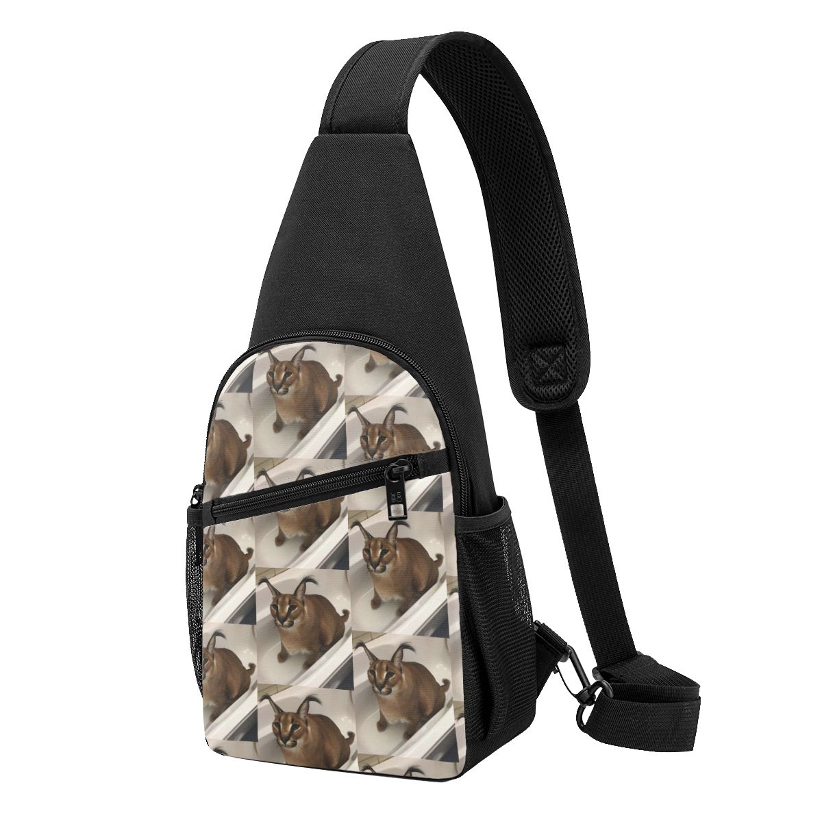 Big Floppa Animal Cat Chest Ba - Sling Backpack Shoulder reseña y precio